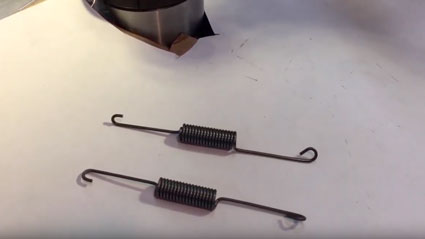 Making extension springs video