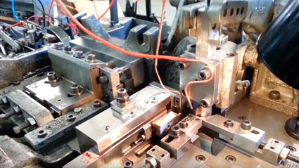 Fourslide manufactured stampings video link